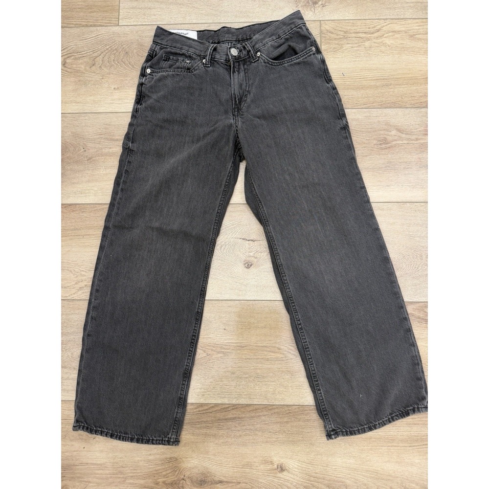 H&M Jeans Straight Loose Fit Black Mens Size 29x30 NWOT streetwear